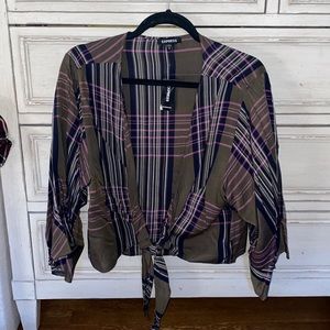 Express Tie Front Blouse